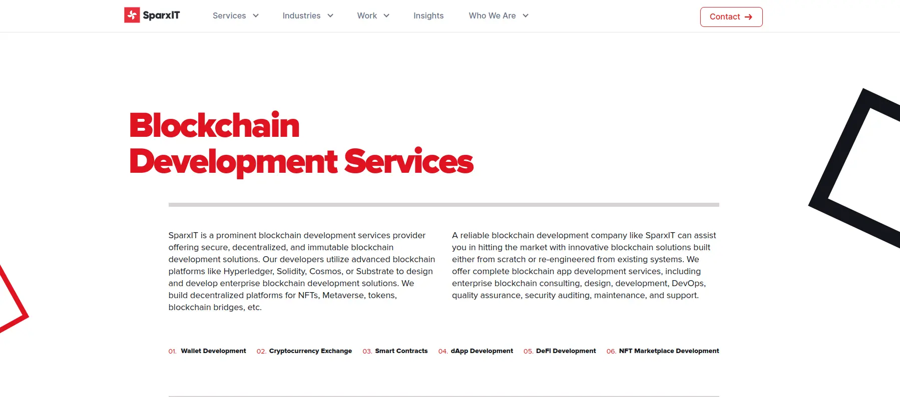 Sparx IT Solutions Blockchain Development